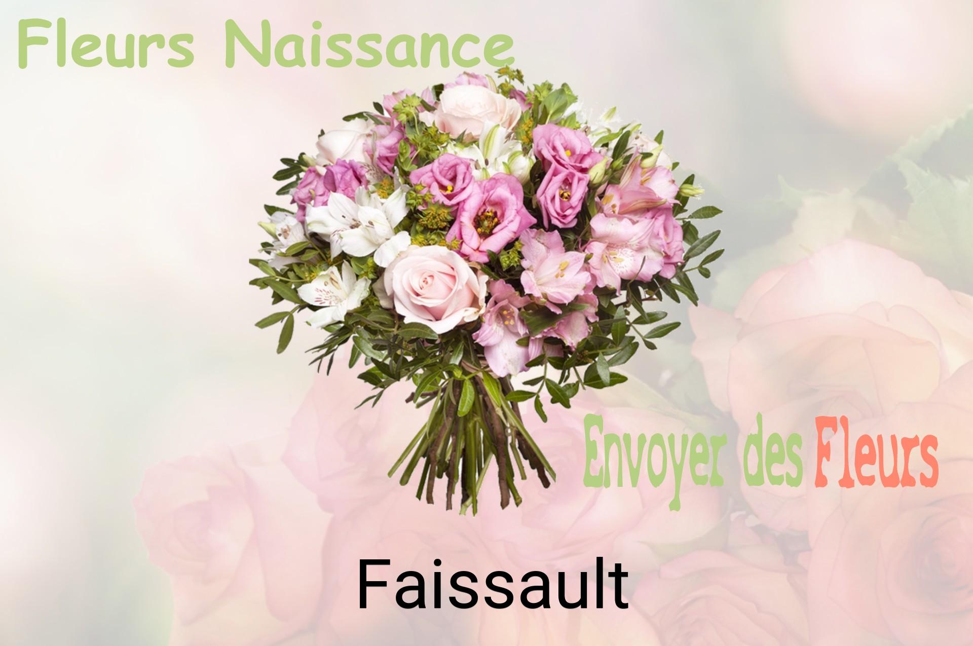 Bouquet de fleurs de naissance livré à Faissault